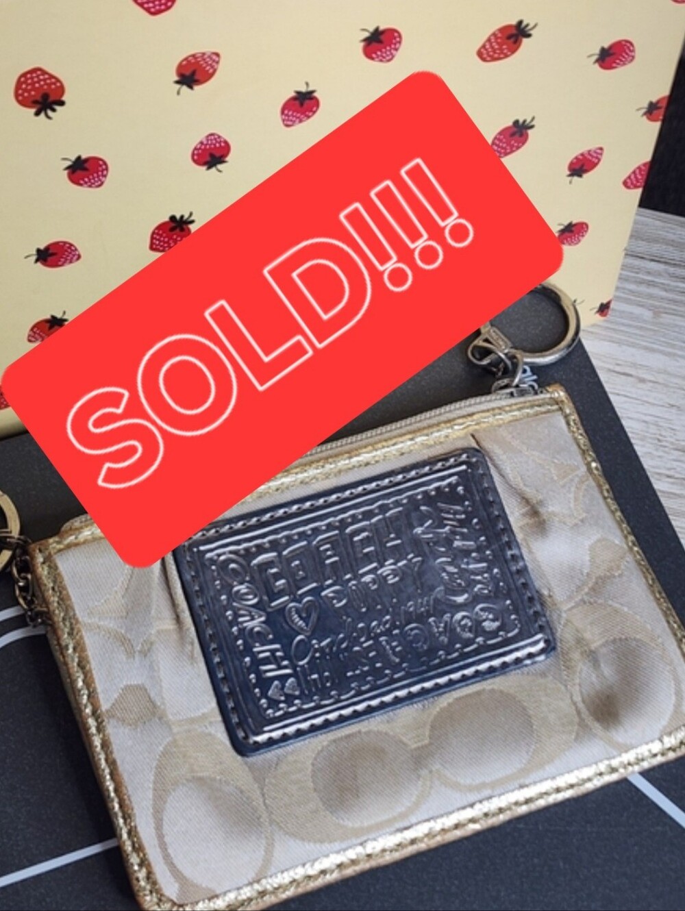 Coach Poppy Mini Skinny ID Case